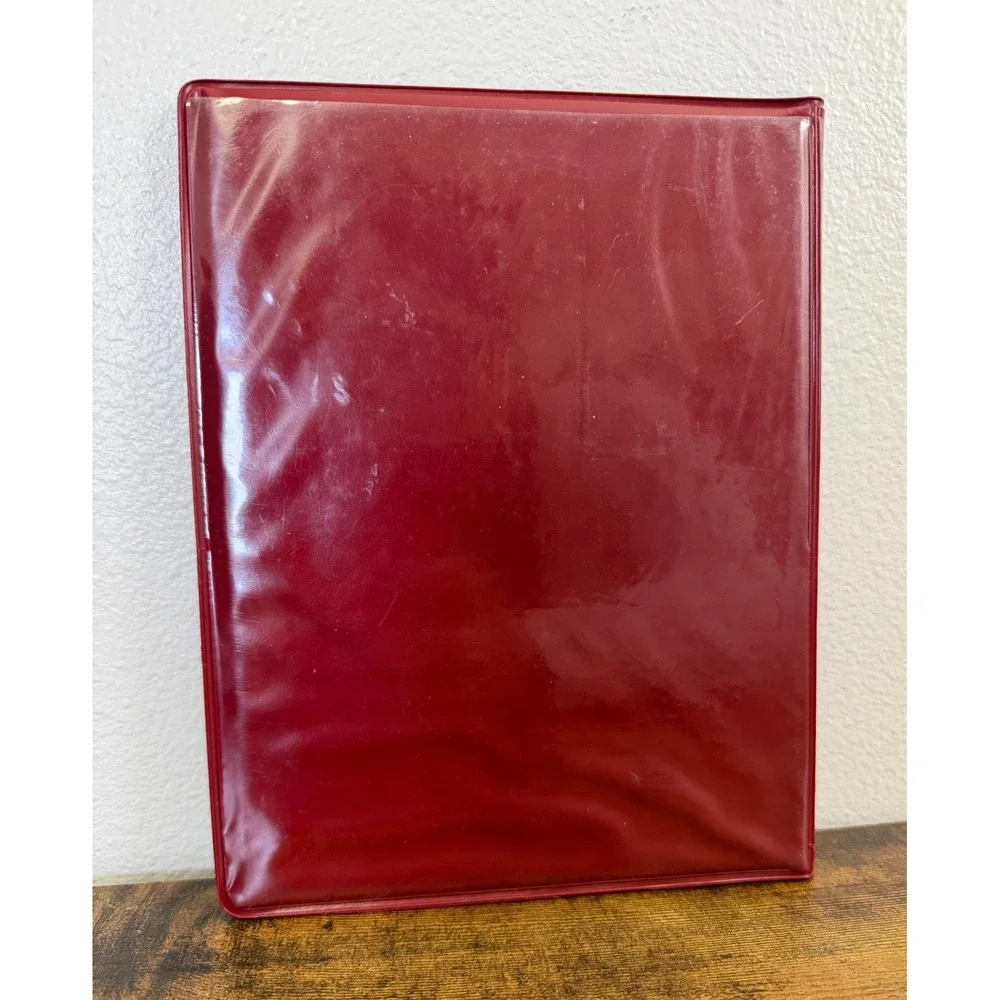 Vintage 1997 Score MLB Baseball Trading Card Album Red 4-Pocket Binder Pinnacle